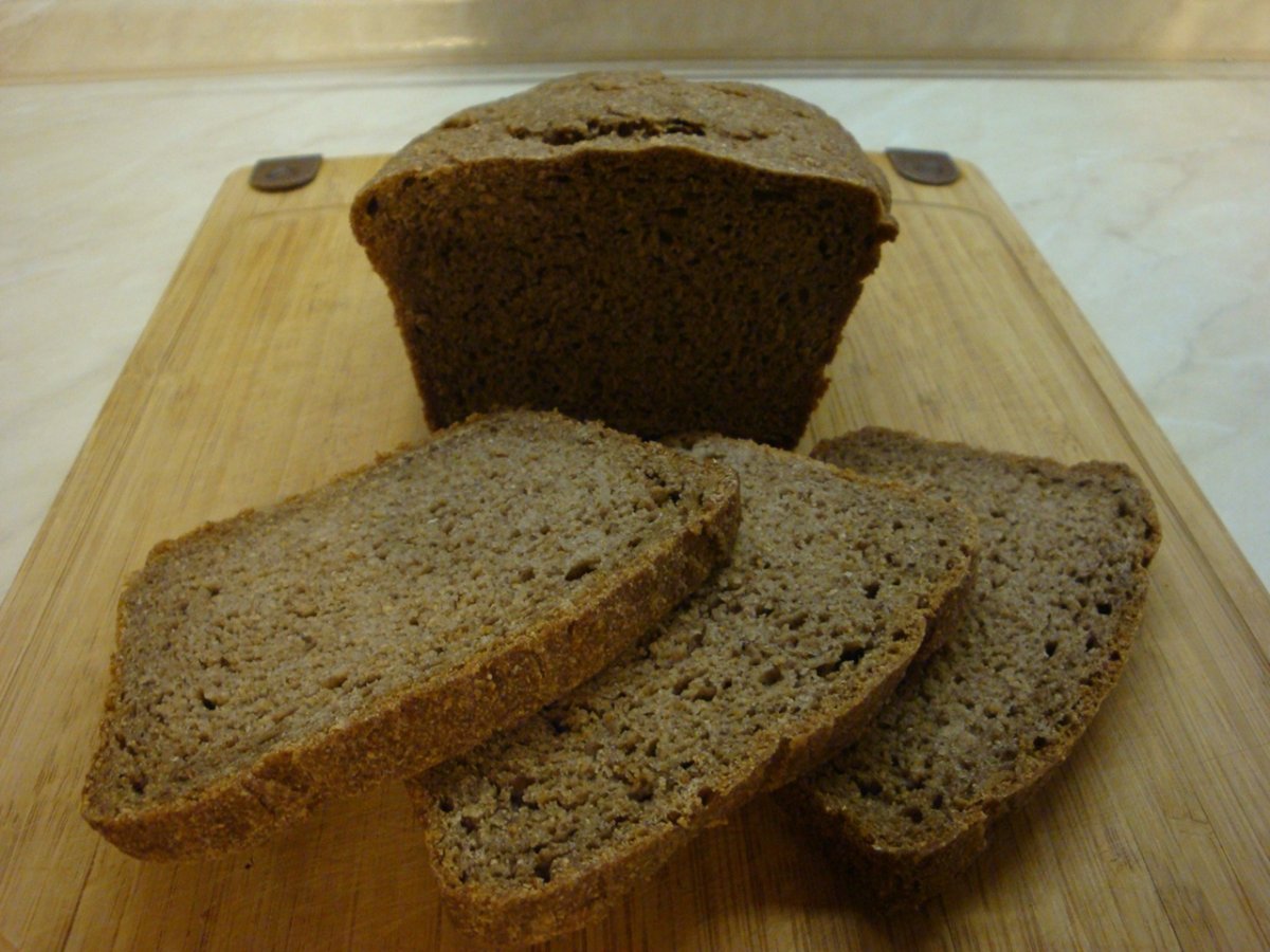 Домашний цельнозерновой хлеб на закваске