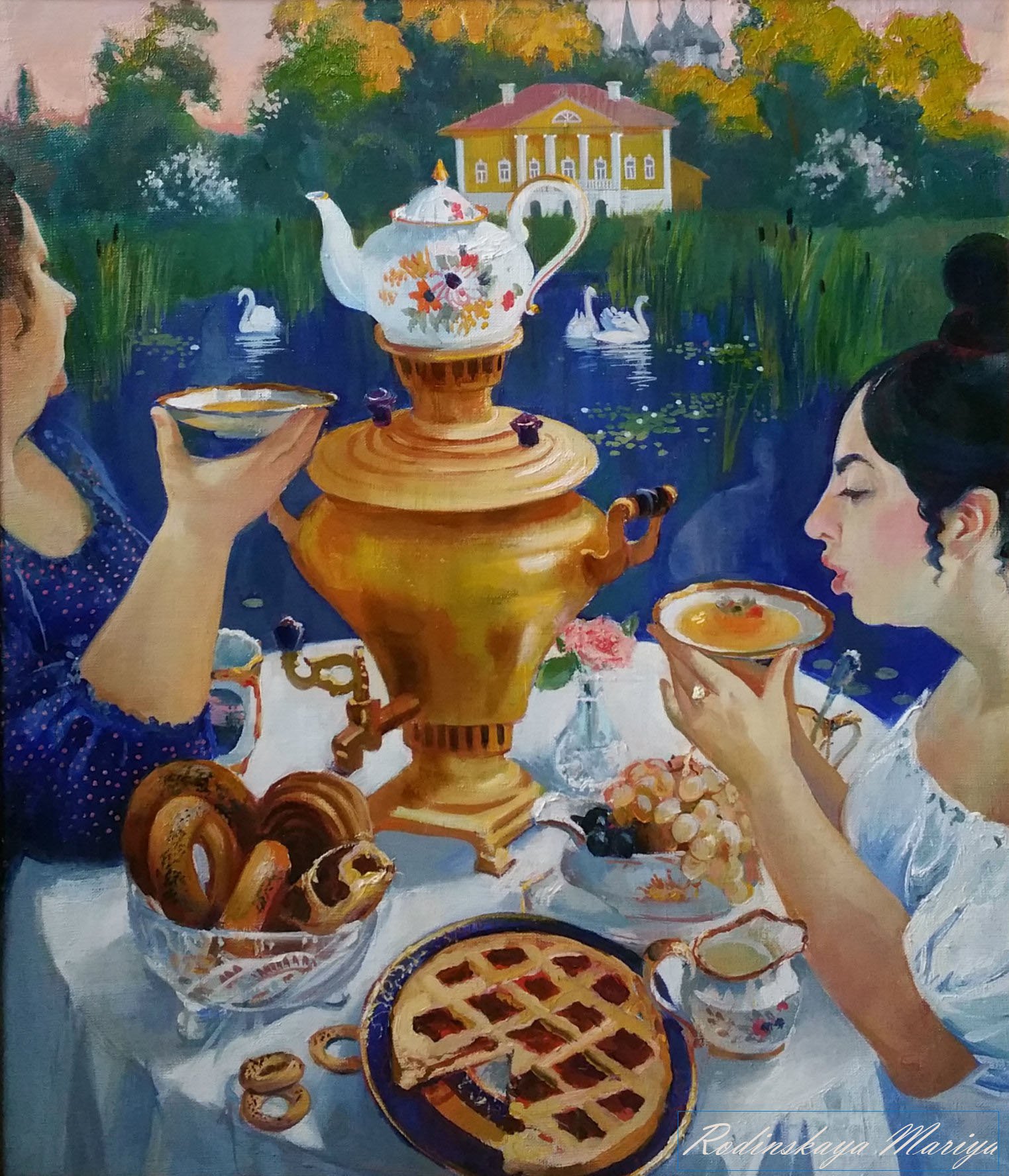 Картины художников чаепитие. Русское чаепитие. Купеческое чаепитие.