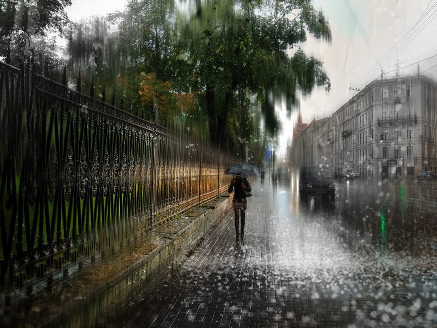 Дождь начавшийся утром. Эдуарда Гордеева "дождливый Петербург".