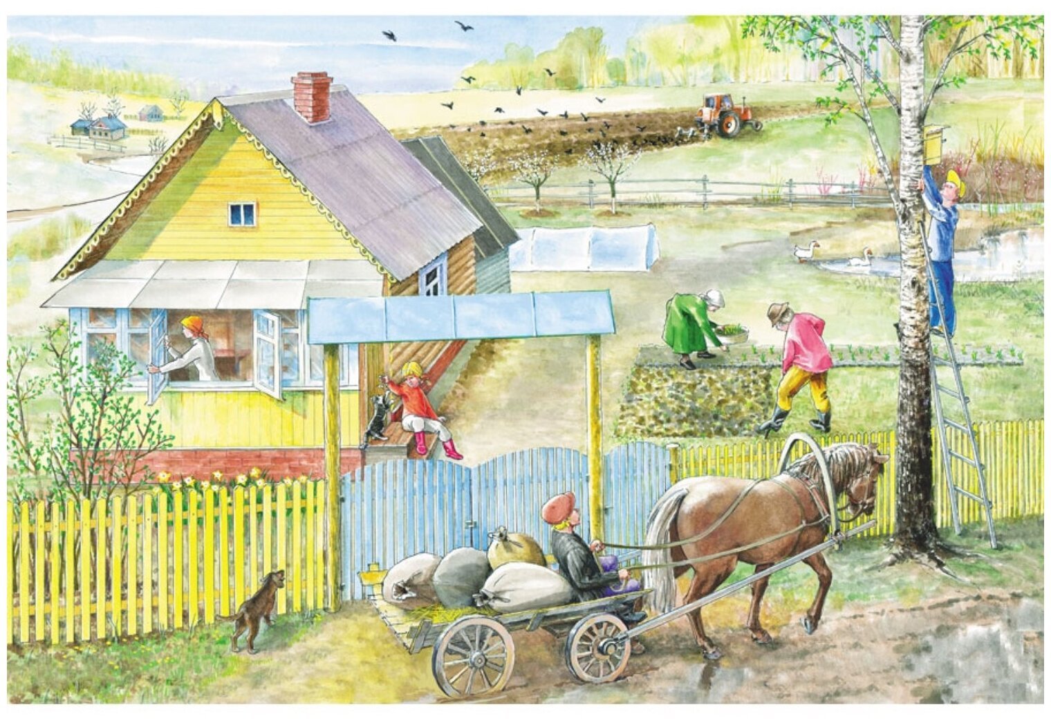 картинки деревни для детей в детском саду