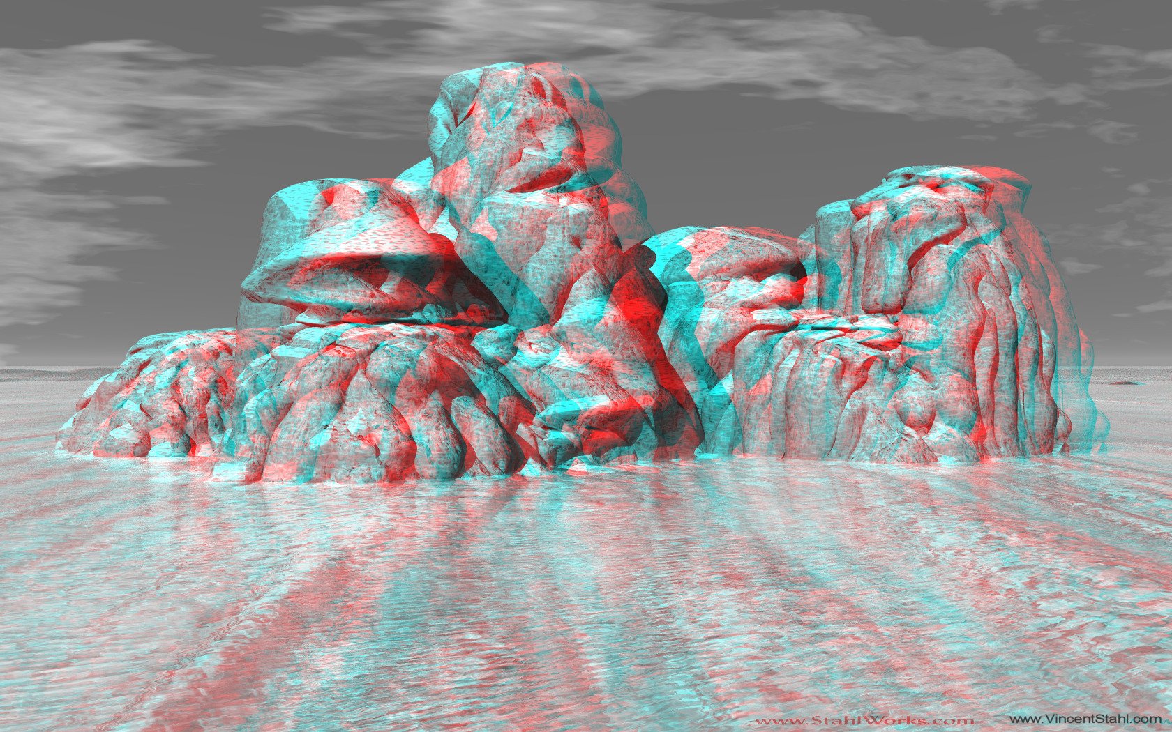 Категория три д. Анаглиф Red'Cyan. 3д изображение для 3д очков. Картины с 3д эффектом. 3d изображение.