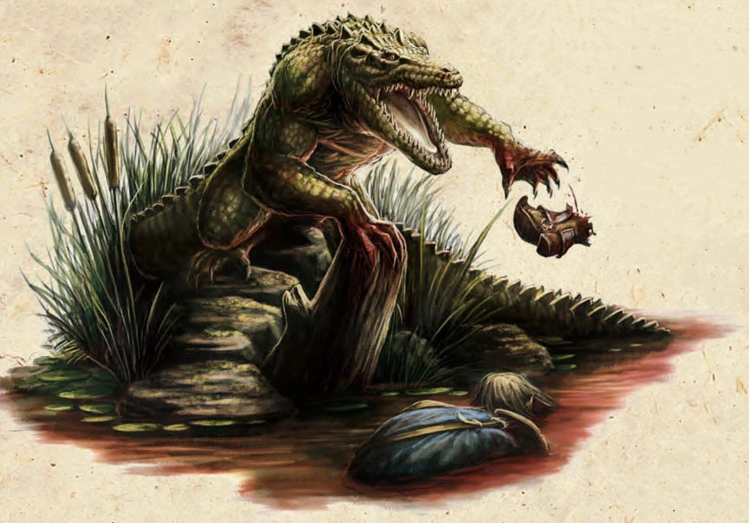 Монстр ящер. ДНД гигантский крокодил. Крокодил фэнтези. Ящеры фэнтези. Крокодил арт.