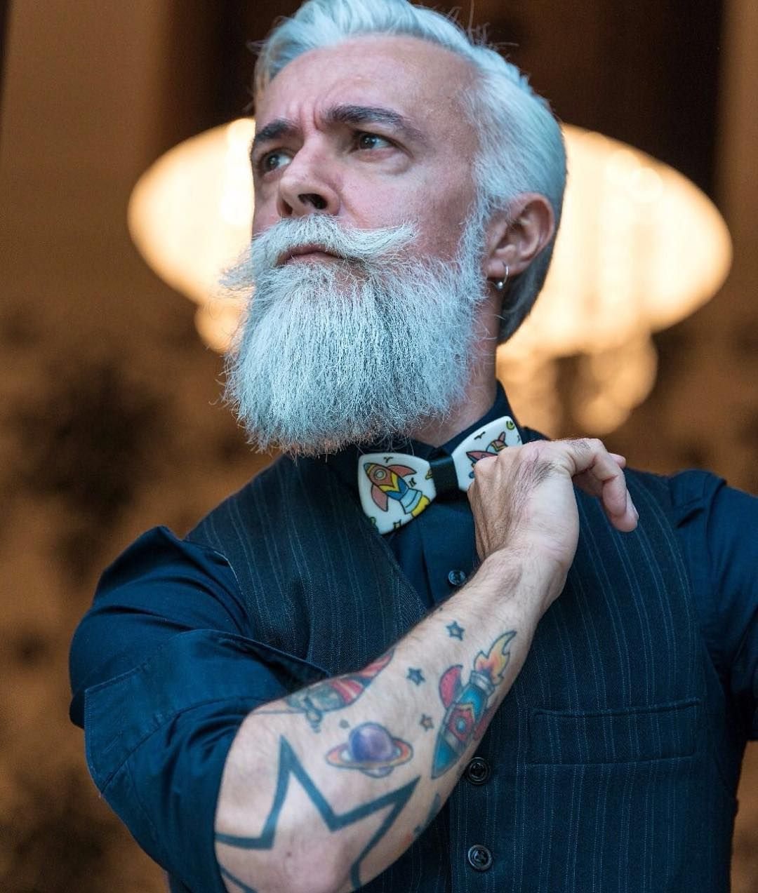 Alessandro Manfredini — @originaltoiletriesfbo @original_toiletries... |  Older mens hairstyles, Old man fashion, Grey hair men