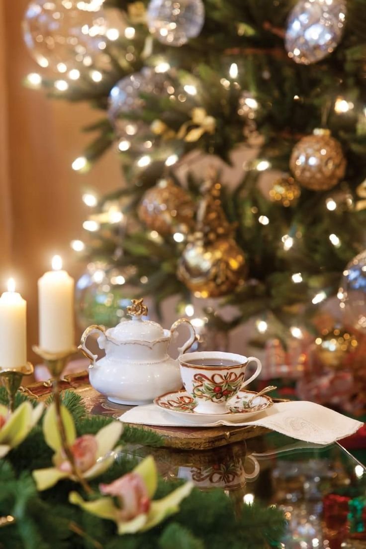 Новый год будет добрым. Новогоднее чаепитие. Рождественское утро. Новогодний вечер. Рождественское чаепитие.