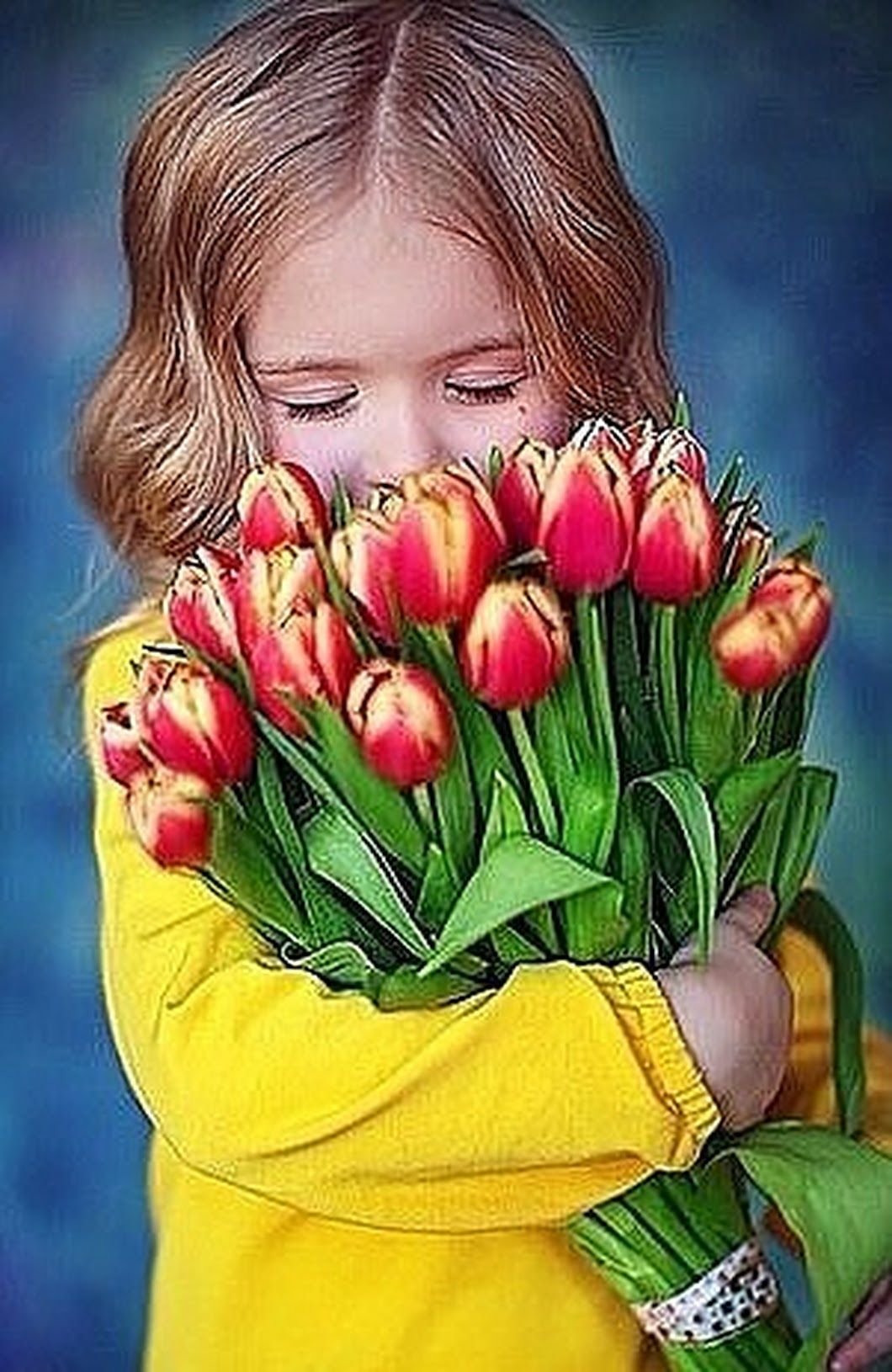 Ты радостью цвети. Девочка с тюльпанами. Тюльпан для детей. Девушка с букетом тюльпанов. Тюльпаны открытка.